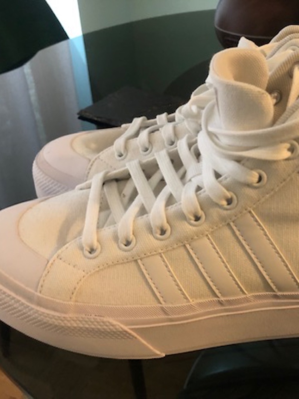 Addidas Brand new size 9US/UK 7.5 all white high tops